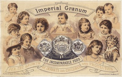 Niños pequeños anunciando Imperial Granum de American School