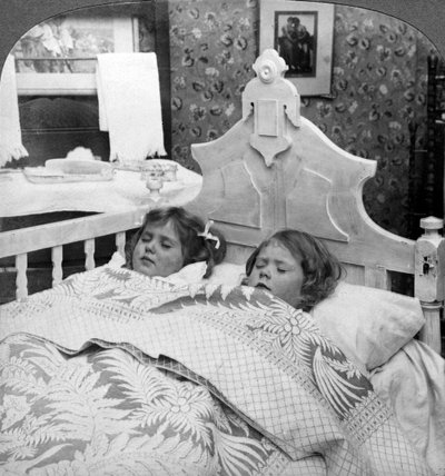 La llegada de Sandman, tratando de dormir de American Stereoscopic Company