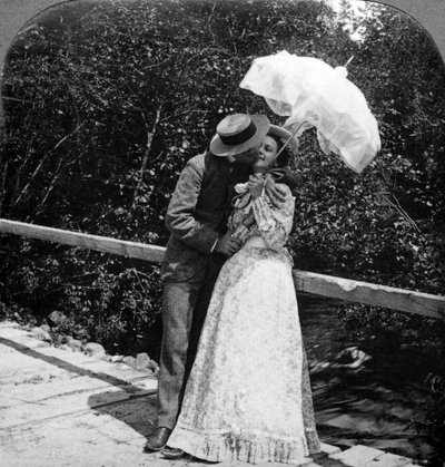 La chica de verano y su enamorado de American Stereoscopic Company