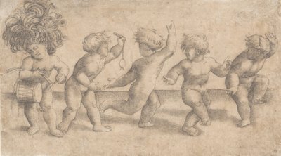Cinco Putti Bailando de Amico Aspertini