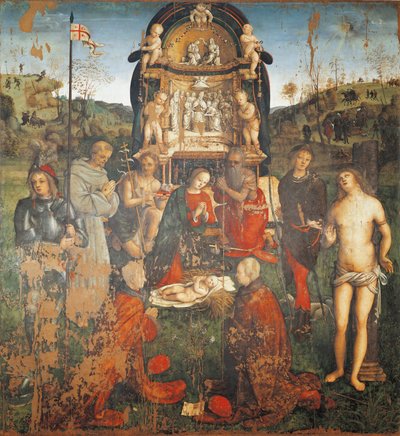 Natividad, de Amico Aspertini (1475-1552) de Amico Aspertini