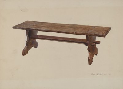 Banco de la Iglesia Morava de Amos C. Brinton