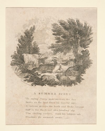 Una escena de verano (con verso) de Amos Doolittle