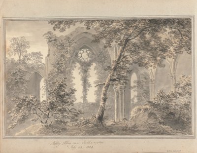 Vistas en Inglaterra, Escocia y Gales: Abadía de Netley, cerca de Southampton, 24 de julio de 1804 de Amos Green