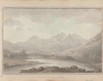 Vistas en Inglaterra, Escocia y Gales: Snowdon, desde Capel Cerrig de Amos Green