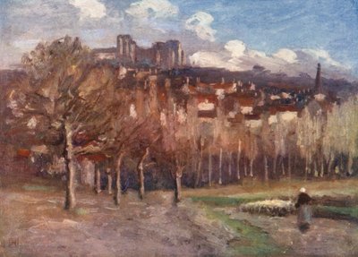 Preuilly-sur-Claise (litografía en color) de Amy B. Atkinson