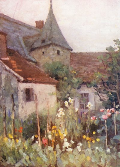 The Old Manor (litografía en color) de Amy B. Atkinson