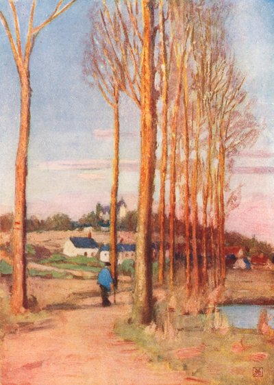 El camino de Clochegourde (litografía en color) de Amy B. Atkinson