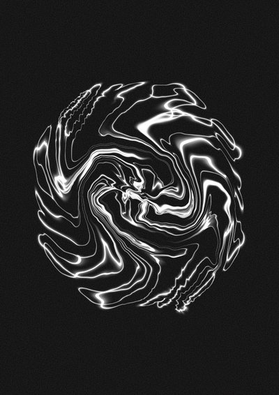 Remolino de líquido eléctrico de Amy Louise Baker