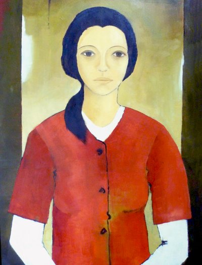 Madonna en rojo de Ana Bianchi