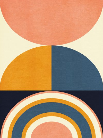 Rainbow Plus Shapes  Azul mostaza 10 de Ana Rut Bre