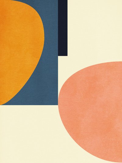 Rainbow Plus Shapes  Azul mostaza 1 de Ana Rut Bre