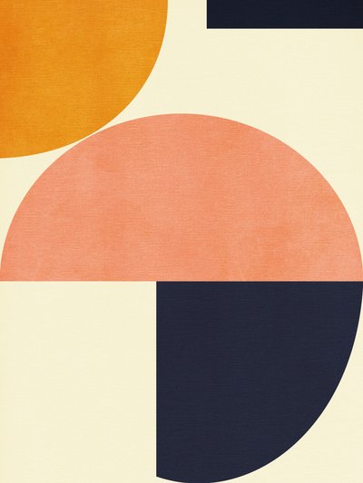 Rainbow Plus Shapes  Azul mostaza 2 de Ana Rut Bre