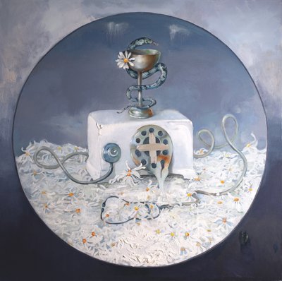 Símbolos médicos de las margaritas de Anastasiia Grygorieva