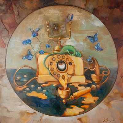 Un sueño telefónico surrealista de Anastasiia Grygorieva