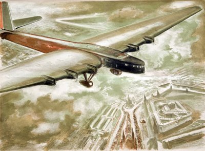 Vuelo sobre la Plaza Roja, 1937 de Anatoly Andreyevich Suvorov