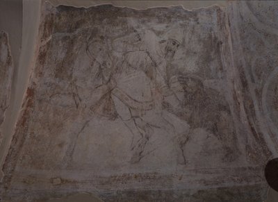Caza de osos, siglo XI de Ancient Russian frescos