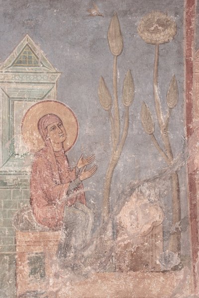 Santa Ana rezando, siglo XII de Ancient Russian frescos