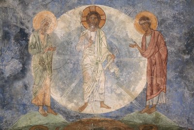 La transfiguración de Jesús, siglo XII de Ancient Russian frescos