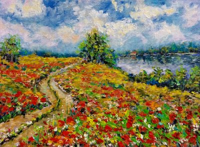 El colorido sendero de las amapolas de Anda Bieza