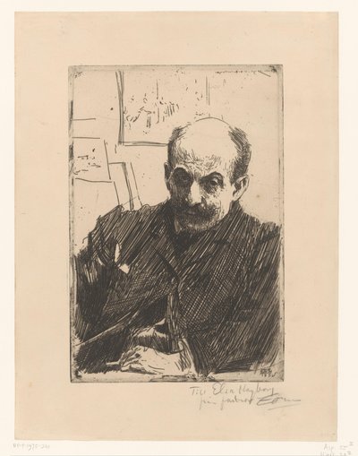 Retrato de Max Liebermann de Anders Leonard Zorn (signed by artist)