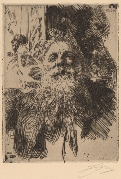 Auguste Rodin, 1906 de Anders Leonard Zorn