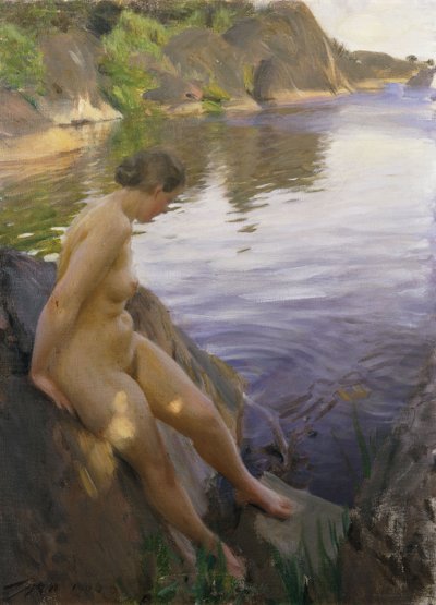 Desde Sandham; Fran Sandham, 1906 de Anders Leonard Zorn