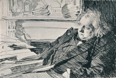 Joseph Ernest Renan 1823-1892, 1892, 1898 de Anders Leonard Zorn