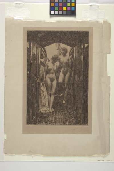Le Cabine (grabado) de Anders Leonard Zorn