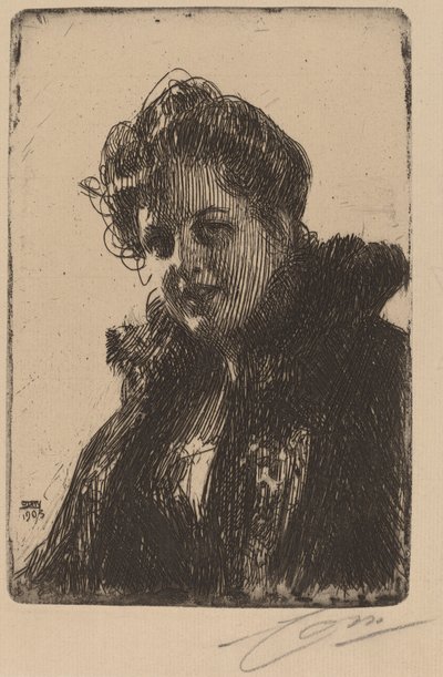 Sra. Granberg, 1903 de Anders Leonard Zorn