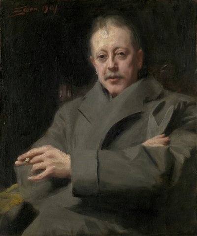Estudio de retrato de un hombre de Anders Leonard Zorn