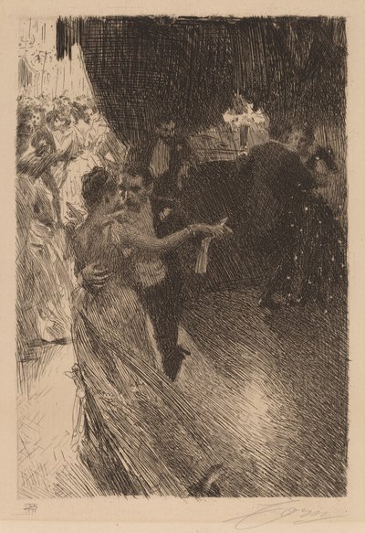 El vals, 1891 de Anders Leonard Zorn
