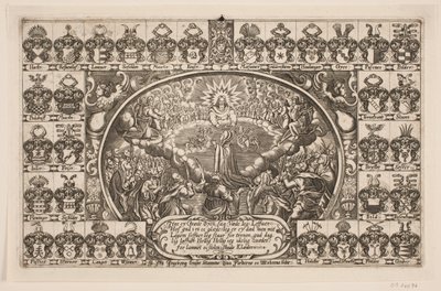 Señora Ingeborg Kruse arrodillada ante el trono de Dios. De sermón fúnebre de Anders Ottesen