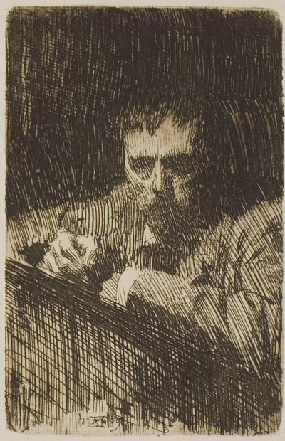 Un Pintor-Grabador (Autorretrato) de Anders Leonard Zorn