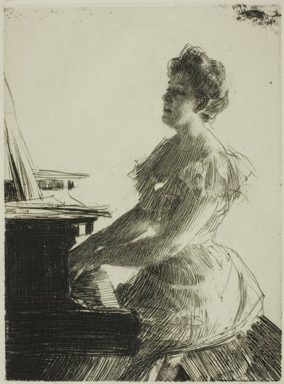 En el piano de Anders Leonard Zorn