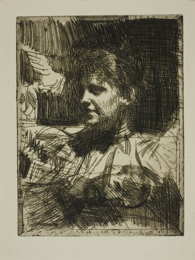 Gerda Hagborg I ("Para complacer") de Anders Leonard Zorn
