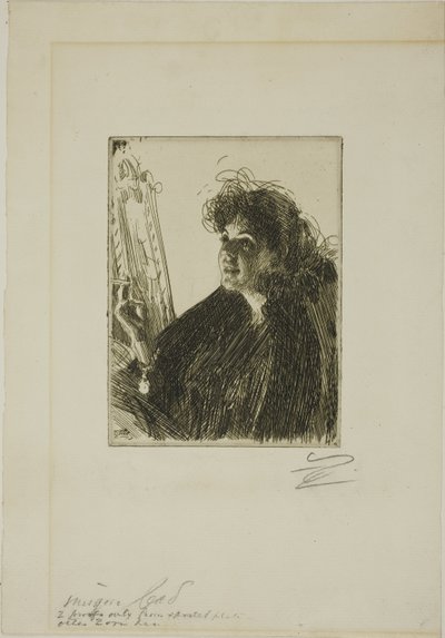 Chica con un cigarrillo I de Anders Leonard Zorn
