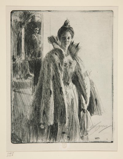 Su Alteza Real Princesa Ingeborg de Suecia II de Anders Leonard Zorn