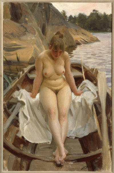 En el bote de remos de Werner de Anders Leonard Zorn