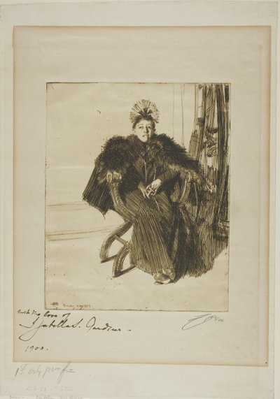 Isabella Gardener de Anders Leonard Zorn
