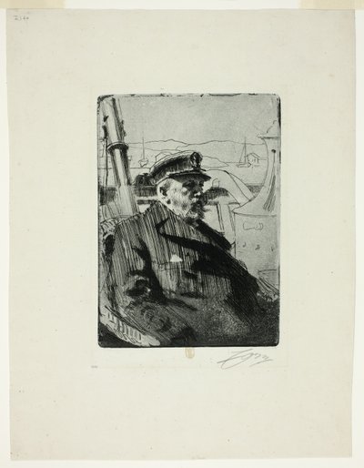 Rey Oscar II (segunda lámina) de Anders Leonard Zorn
