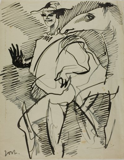 Hombre con caballo de Anders Zorn