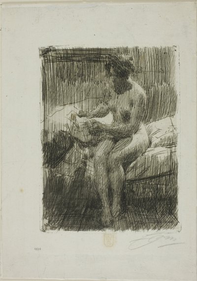 Modelo leyendo de Anders Leonard Zorn