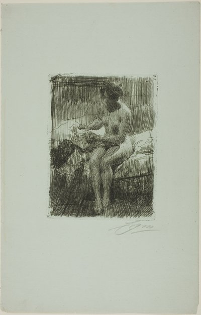 Modelo leyendo de Anders Leonard Zorn