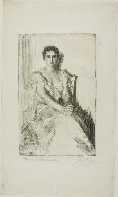 Sra. Cleveland II de Anders Leonard Zorn
