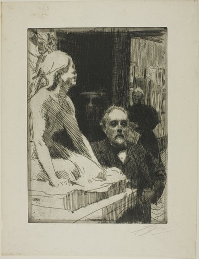 Pontus Fürstenberg y su esposa (cerca de la "Rana" de Hasselberg) de Anders Zorn
