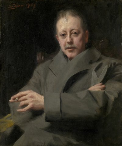 Estudio de retrato de un hombre de Anders Leonard Zorn