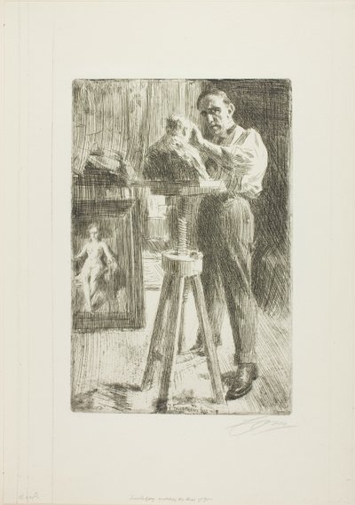 Príncipe Paul Troubetzkoy I (longitud completa) de Anders Leonard Zorn