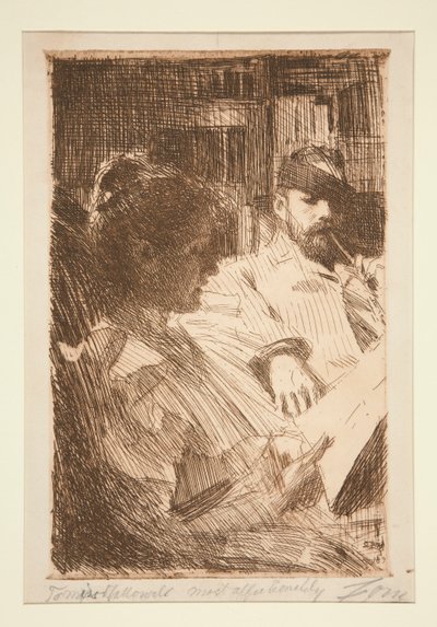 Lectura (Sr. y Sra. Charles Deering) de Anders Leonard Zorn