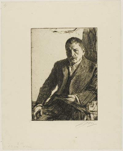Autorretrato 1904 II de Anders Leonard Zorn